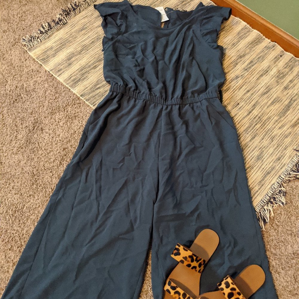 NWT LOFT Outlet Teal Pantsuit/Romper